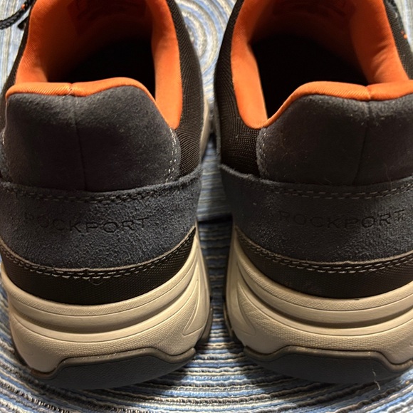 Rockport Men's Navy and Tangerine Sneakers - Picture 2 of 4